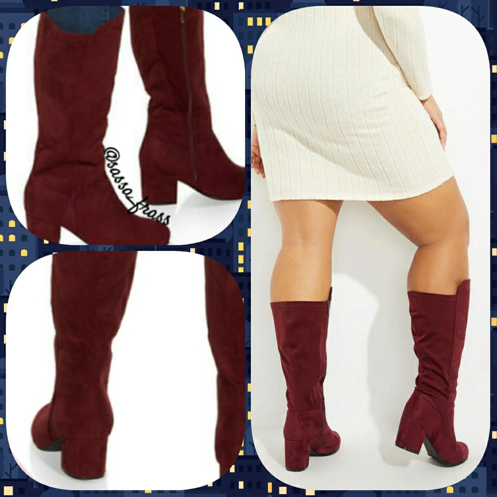 Knee Boots, Size 13W. NIB